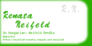 renata neifeld business card